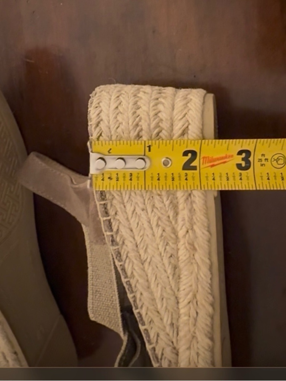 Toni Pons “Espadrille” wedge, elastic ankle, taupe, sz 10, used - Picture 9 of 11